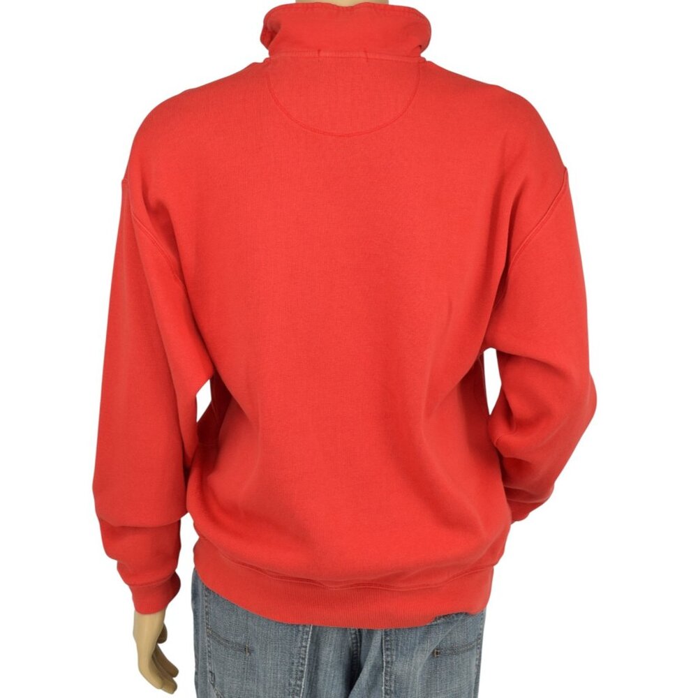 Tommy Bahama Aruba Relax Red 1/4 Zip Long Sleeve Pullover Cotton Sweater Men's L - Picture 7 of 11
